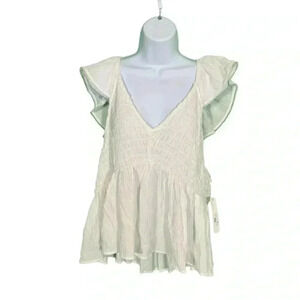 Wallflower Women's 2X White Short Sleeve Alessia Top New with Tags